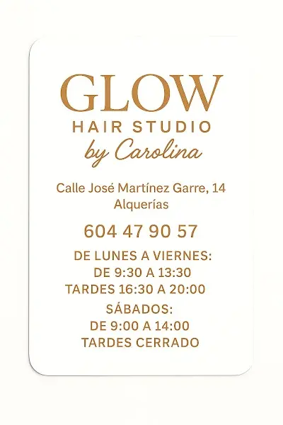 Glow hair studio by carolina — Peluquería en Alquerías