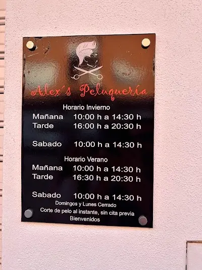 Alex’s Peluquería — Peluquería en Caudete